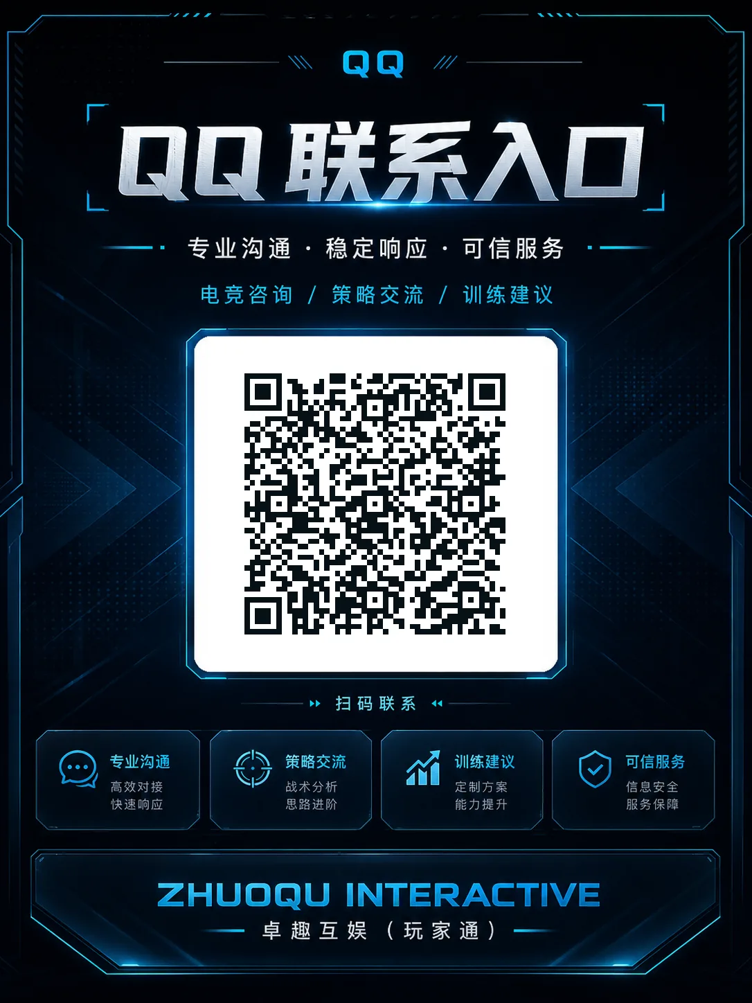 QQ 联系入口海报
